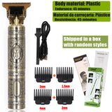 Noxwear - Vintage T9 Hair Clipper Beard Shaving Body Hair Trimmer Clippers Electric Men Haircut Machine 0mm Barber Shaver