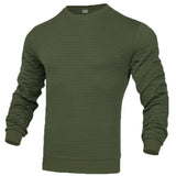 Noxwear - Men's coat fashion small check Waffle youth round neck jacquard check hoodie