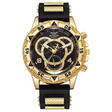 Noxwear - Men’s Watch Fashion Silicone Band Analog Quartz Wrist Watch Man Sports Watches