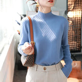 Noxwear - Autumn Winter chic Bottom Sweaters Women Fashion Turtleneck Pullover Slim Long Sleeve Knitted Jumpers Soft Warm Pull Femme Top