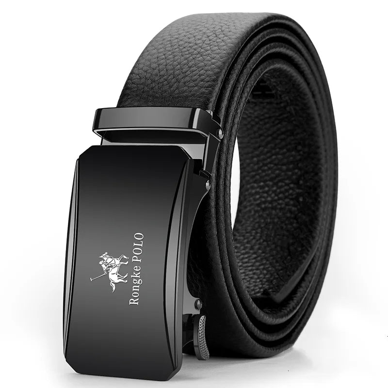 Noxwear - OYIFAN Men Belt Genuine Leather Belt for men Automatic belts Adjustable waistband Business belts 허리띠