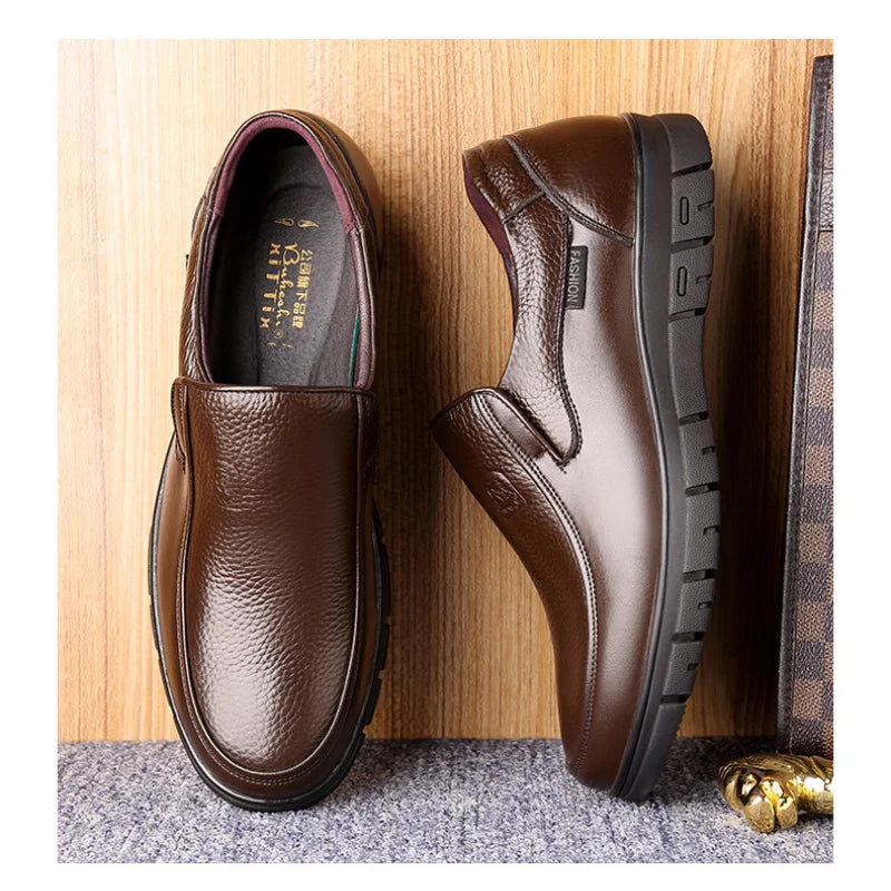Noxwear - Summer New Men Leather Shoes soft soled