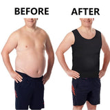 Noxwear - Men's Compression Shirts Tank Tops Undershirts Mens Slimming Body Shaper Vest Sleeveless Abdomen Slim Vest Fitness Workout