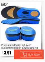 Noxwear - Premium Orthotic Gel Insoles Orthopedic Flat Foot Health Sole Pad For Shoes Insert Arch Support Pad For Plantar fasciitis Unisex