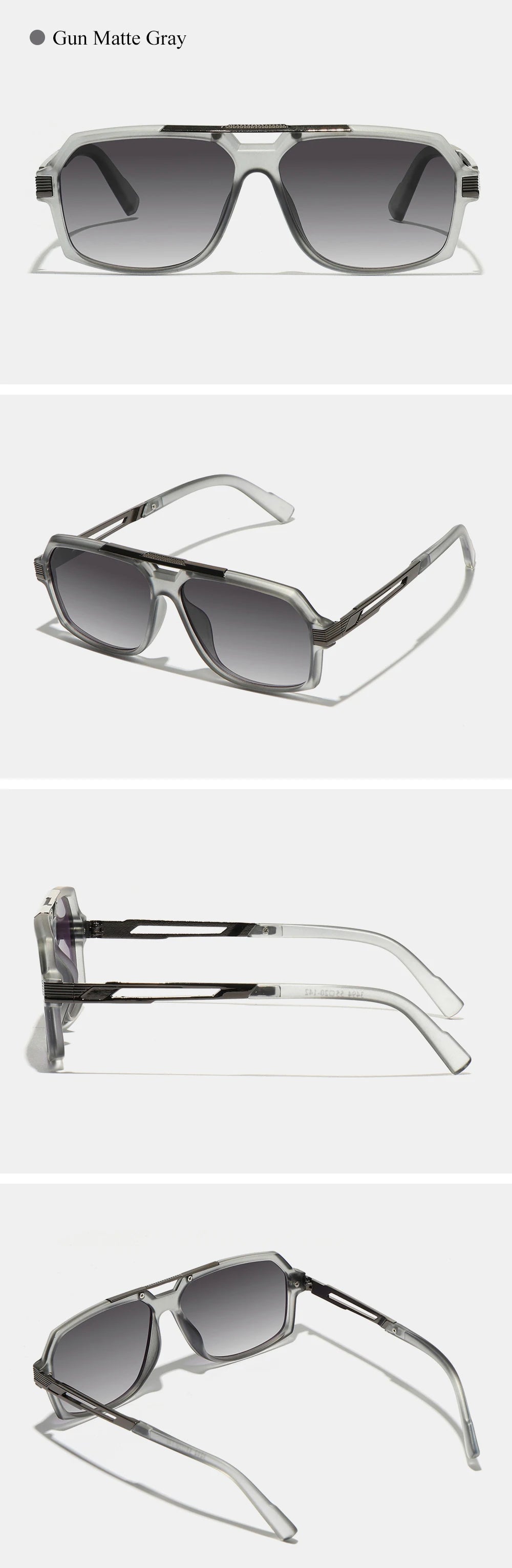 Noxwear - Ruiao Double-Bridge Pilot Sunglasses