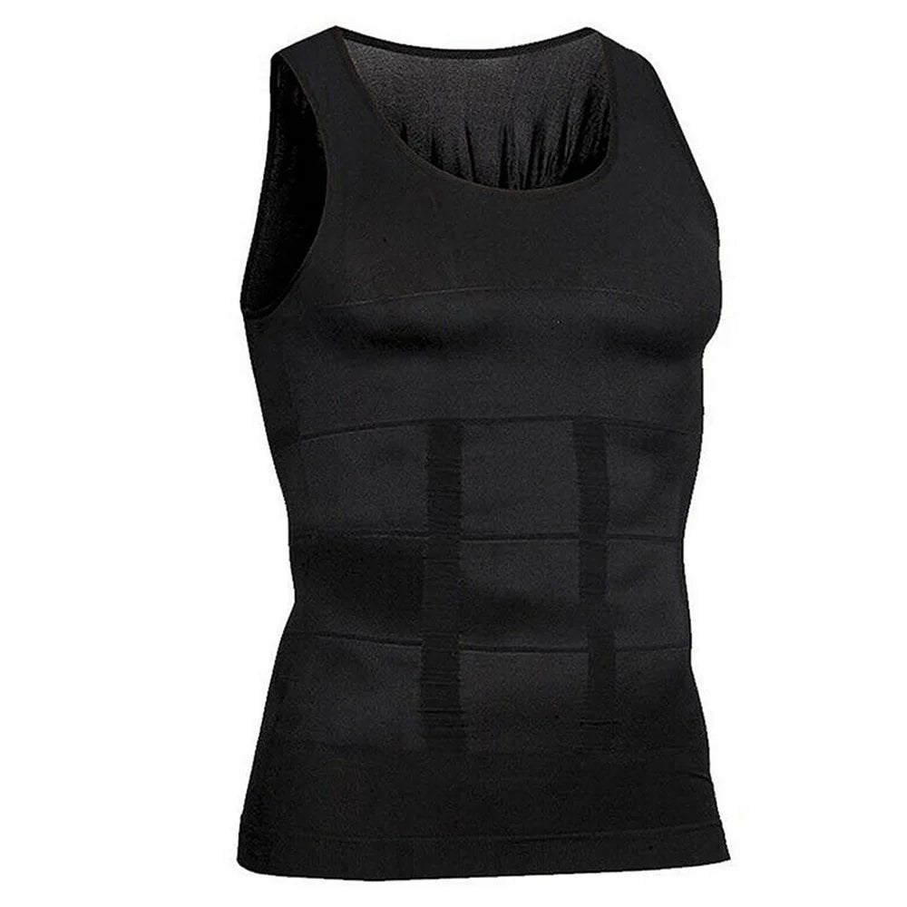 Noxwear - Men's Compression Shirts Tank Tops Undershirts Mens Slimming Body Shaper Vest Sleeveless Abdomen Slim Vest Fitness Workout