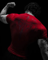 Noxwear - GYM T-shirt Men's Dark Gothic Print Muscle Tee  High Elasticity And Quick Drying Exercise For Bodybuilding Training 2025 Summer