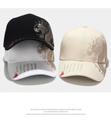 Noxwear - Chinese Style Dragon Pattern Baseball Hat For Men And Women, Versatile National Tide Cap, Hip Hop Hip Hop Skateboarding, Cool