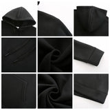 Noxwear - Hoodies Women Pullover Spring Autumn Casual Hoodie Sweatshirts Solid Color Hoodies Oversize Black Sweatshirt For Male