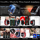 Noxwear - 2025 New Accurate ECG Smart Watch Heart Health Analysis Blood analysis Blood Lipid Blood Pressure BT call Smart Watches For Men