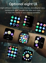 Noxwear - LAXASFIT Smart Watch Bluetooth Talk Smartwatch Message Alert Heart Rate Monitor Sports Watch for Android IOS Men Women