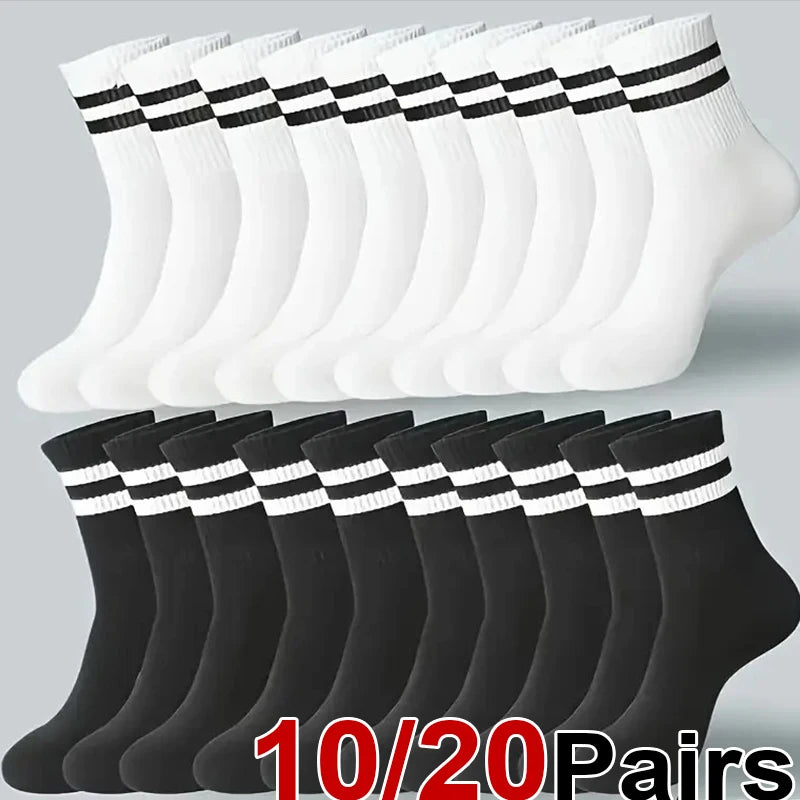 Noxwear - Breathable Striped Casual Socks – 10/20 Pack