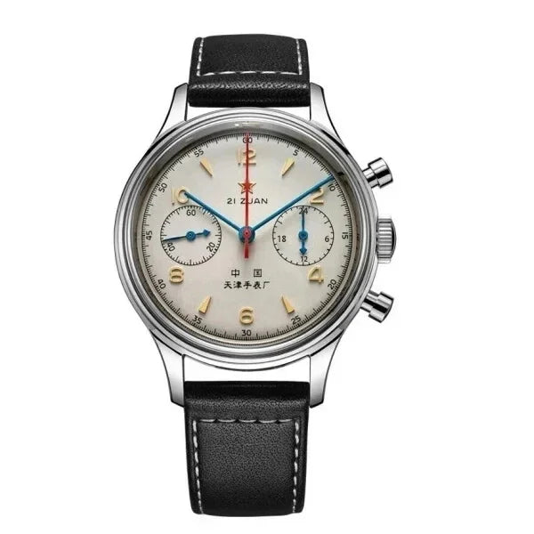 Noxwear - Men's watches 1963 pilot automatic watch 42mm waterproof retro quartz chronograph vintage dress watch