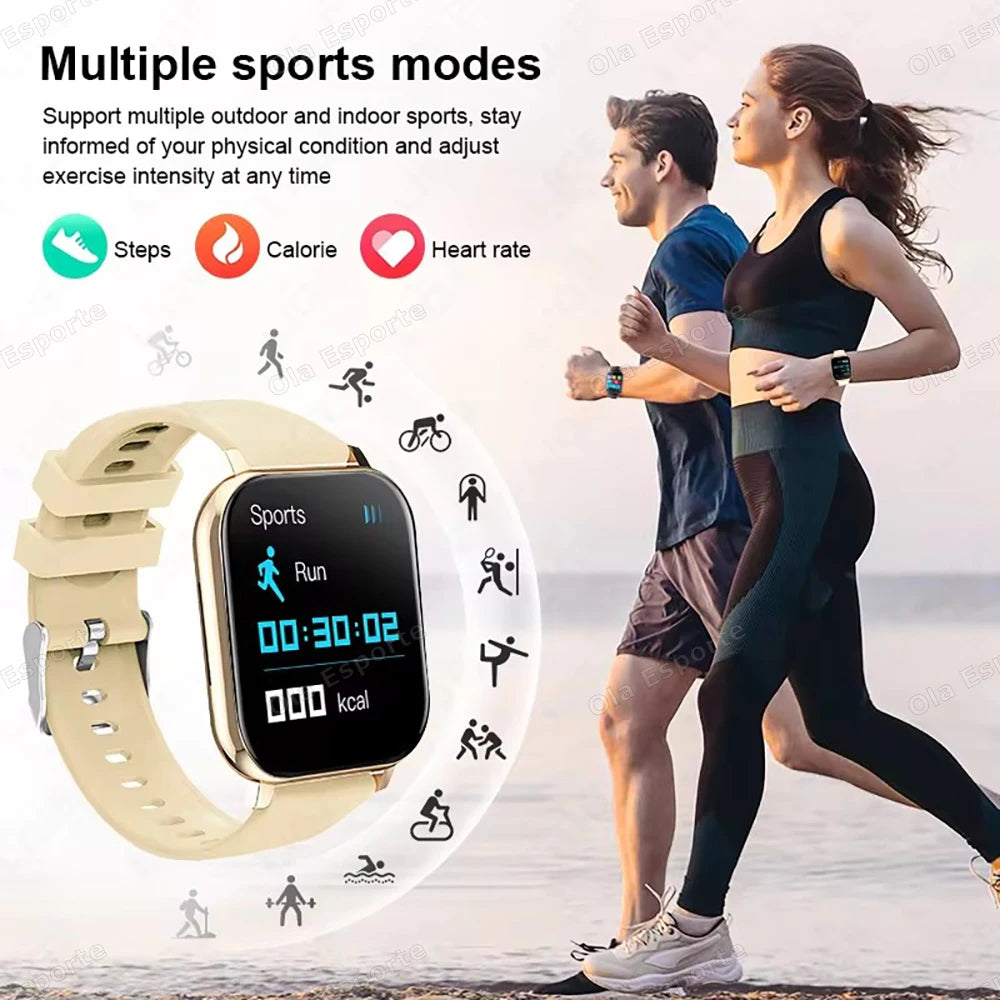 Noxwear - New Smart Watch 2.01 Inch HD Display Answer Make Call Message Preview Sport Modes smartwatch DIY Dial Weather Forecast Men Women