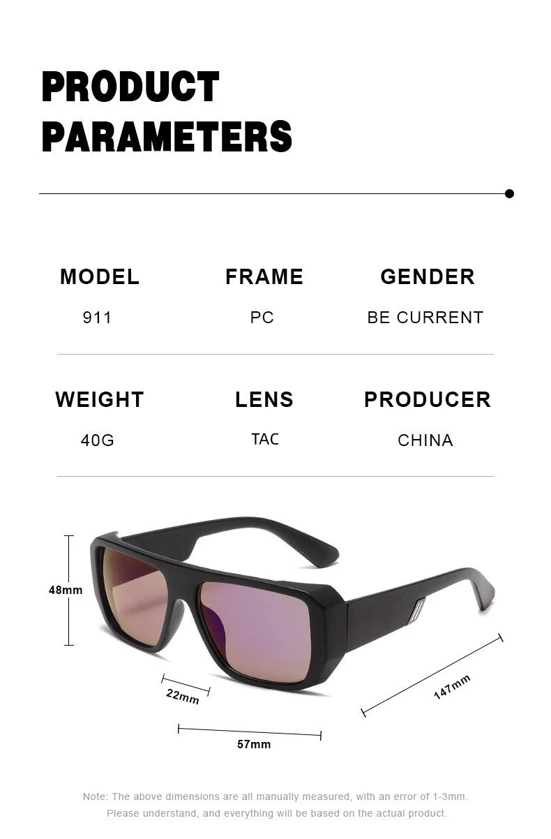 Noxwear - BWM Luxury Polarized Sunglasses Men UV Anti-Glare Driving Cycling Fishing Outdoor Beach Hiking Sunglasses Mirror Color Film