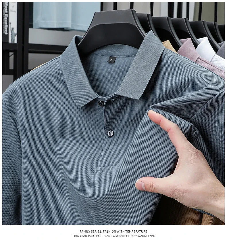 Noxwear - Men's 100% Cotton Polo Shirt - Summer Casual Breathable Tee,19 Colors,Ideal for Golf and Sports,Business Casual,Silk-Like Finish