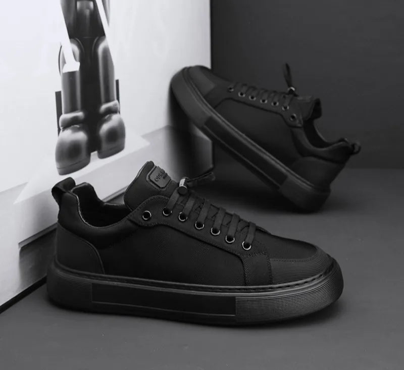 Noxwear - Mens Canvas Shoes 2025 Summer New Comfortable Breathable Casual Board Shoes Platform Heightening Sneakers Men zapatillas hombre