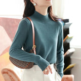 Noxwear - Autumn Winter chic Bottom Sweaters Women Fashion Turtleneck Pullover Slim Long Sleeve Knitted Jumpers Soft Warm Pull Femme Top