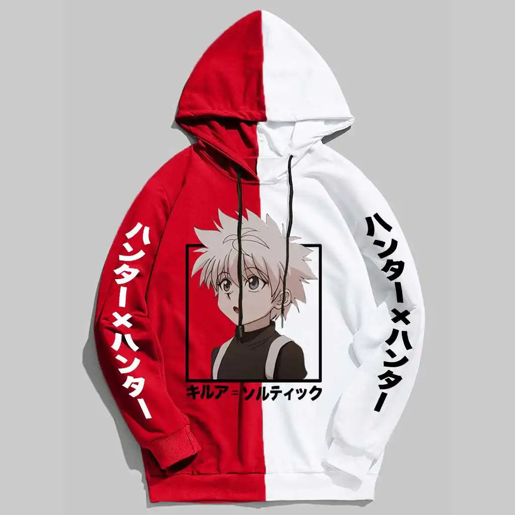 Noxwear - Hunter X Hunter Killua Zoldyck Mens Hoodies Autumn  Boys Girls Sweatshirts Fashion  3D Anime Print Hoodie