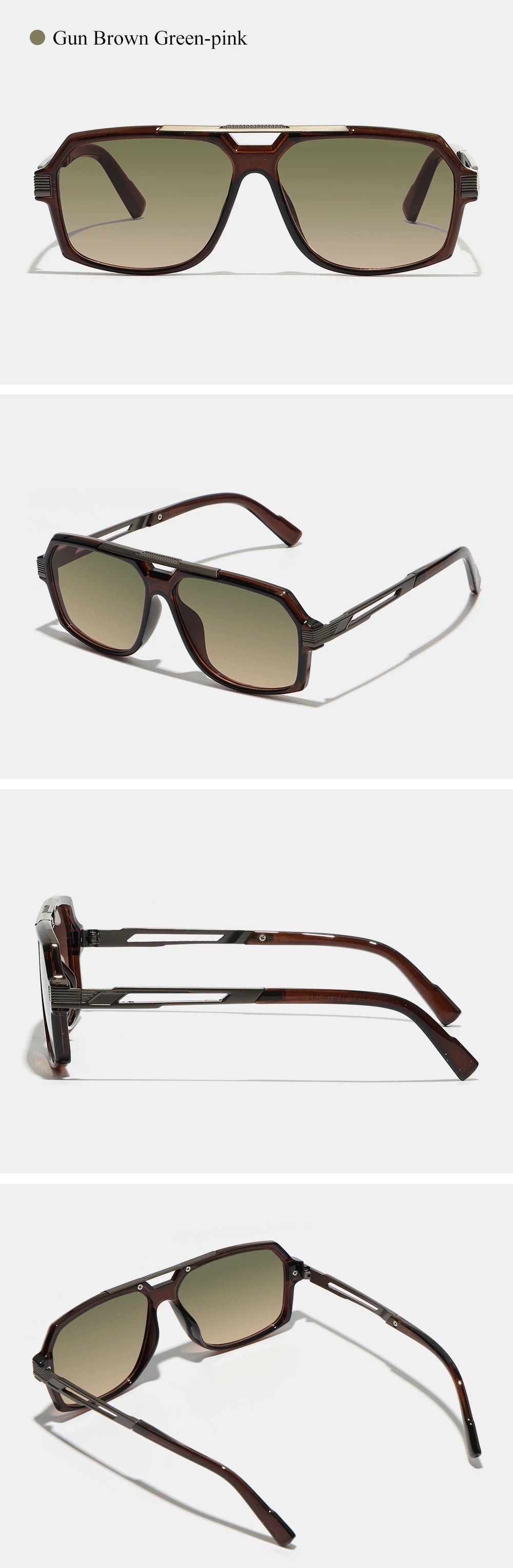 Noxwear - Ruiao Double-Bridge Pilot Sunglasses