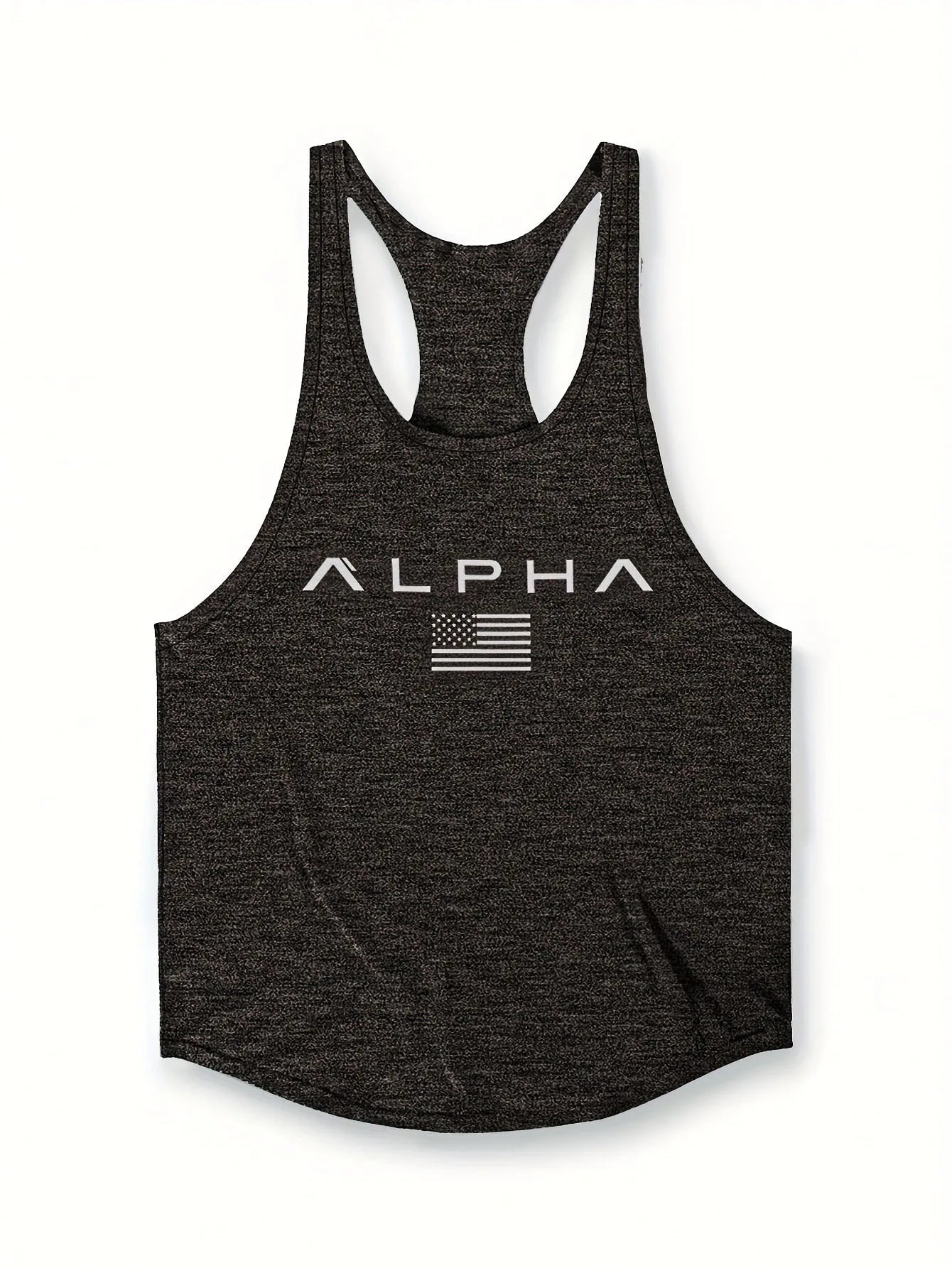 Noxwear - Cross-border European Size Alpha Men's Printed Round-neck Fitness Vest, Undershirt, Muscle Quick-drying Basketball Vest