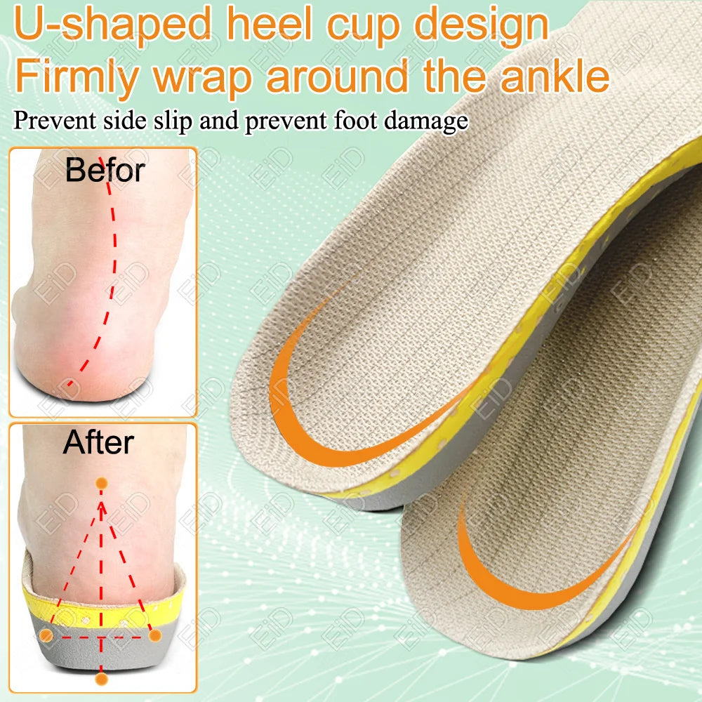 Noxwear - Premium Orthotic Gel Insoles Orthopedic Flat Foot Health Sole Pad For Shoes Insert Arch Support Pad For Plantar fasciitis Unisex