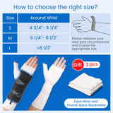Noxwear - VELPEAU Wrist Brace for Carpal Tunnel, Arthritis, Tendonitis, Sprain, Injuries and Pain Relief, Wrist Splint for Women Men