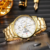 Noxwear - 1PC Men's Luxury Watch Fashion Business Calendar Men's Steel Belt Watch