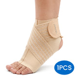 Noxwear - VELPEAU Ankle Compression Sleeve for Achilles Tendinitis and Plantar Fasciitis, Adjustable Ankle Support Universal for Both Feet