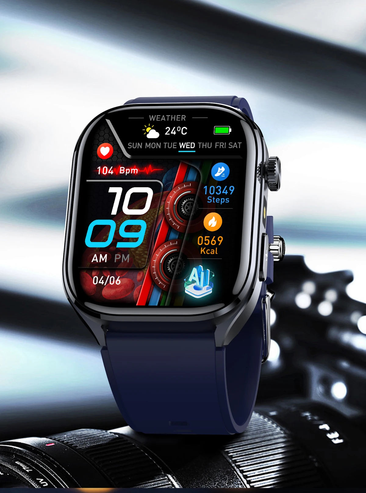 Noxwear - 2025 New Accurate ECG Smart Watch Heart Health Analysis Blood analysis Blood Lipid Blood Pressure BT call Smart Watches For Men