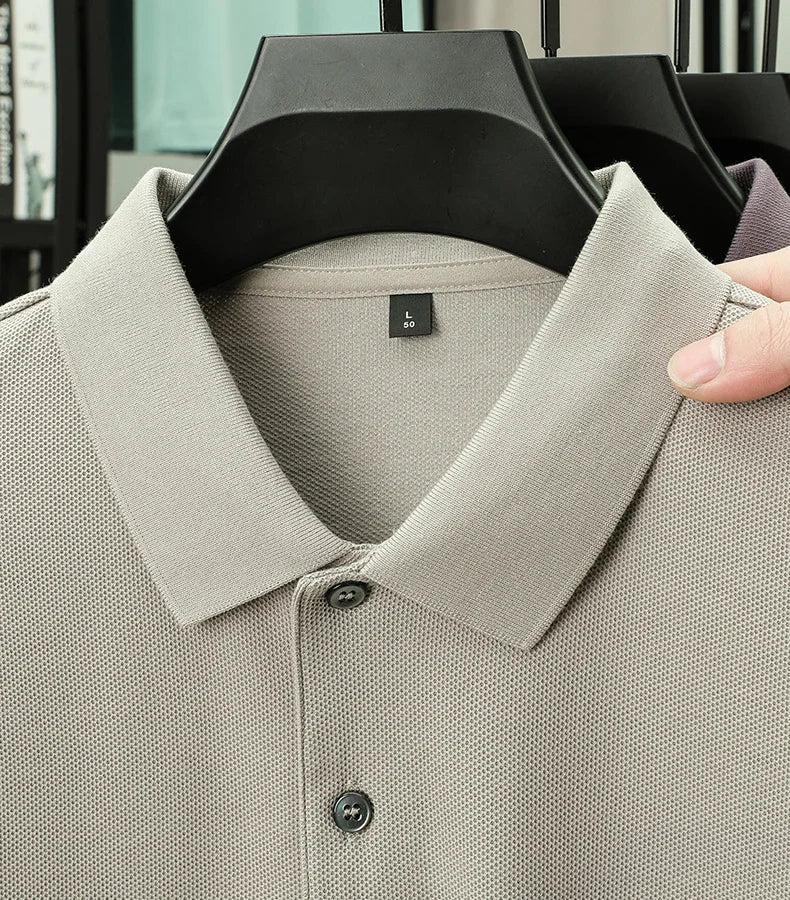 Noxwear - Men's 100% Cotton Polo Shirt - Summer Casual Breathable Tee,19 Colors,Ideal for Golf and Sports,Business Casual,Silk-Like Finish