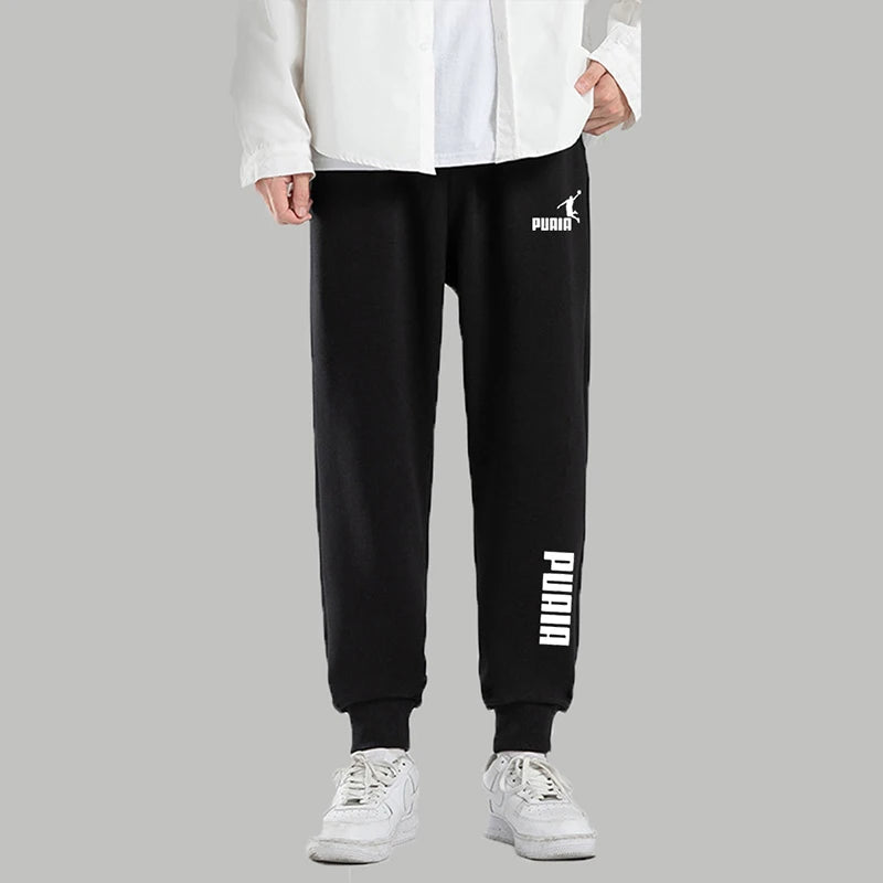 Noxwear - PUAIA Print Men's Pants Autumn/Winter New Sport Jogging Trousers Fitness Loose Fit Clothing Solid Color Outfit Streetwear Pants