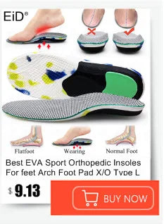 Noxwear - Premium Orthotic Gel Insoles Orthopedic Flat Foot Health Sole Pad For Shoes Insert Arch Support Pad For Plantar fasciitis Unisex