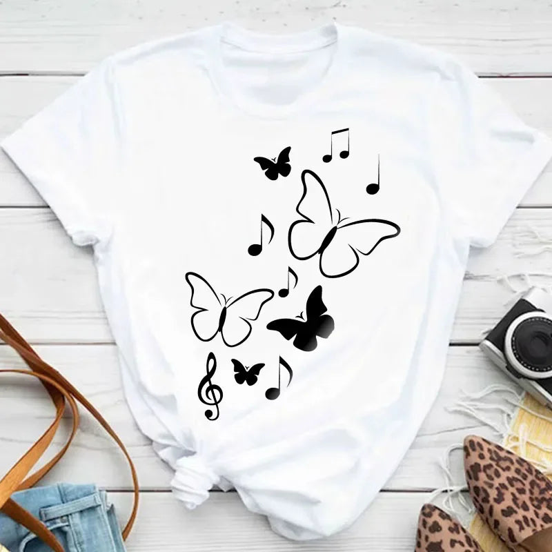 Noxwear - Butterfly Petal Graphic Tee