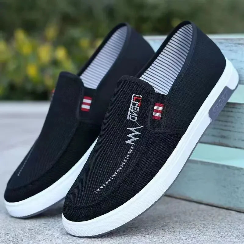 Noxwear - Men Shoes Breathable Canvas Sneakers