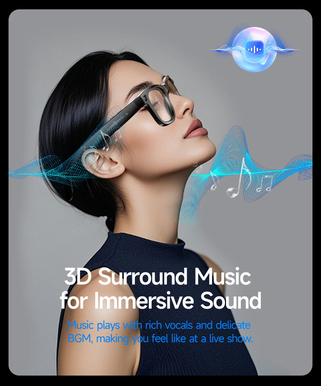 Noxwear - New 800W Camera AI Glasses Men Color-Changing Smart Translation Glasses Photo Video Recording Waterproof Call Smart Sunglasses
