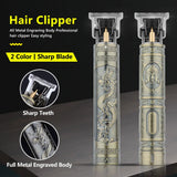 Noxwear - Retro T9 Original Haircutting Machine Set Jackets Trimmer Men's Electric Shaver Male Lence Pro Barber Shaver for Sensitive Areas
