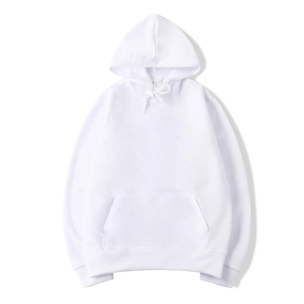 Noxwear - Hoodies Women Pullover Spring Autumn Casual Hoodie Sweatshirts Solid Color Hoodies Oversize Black Sweatshirt For Male