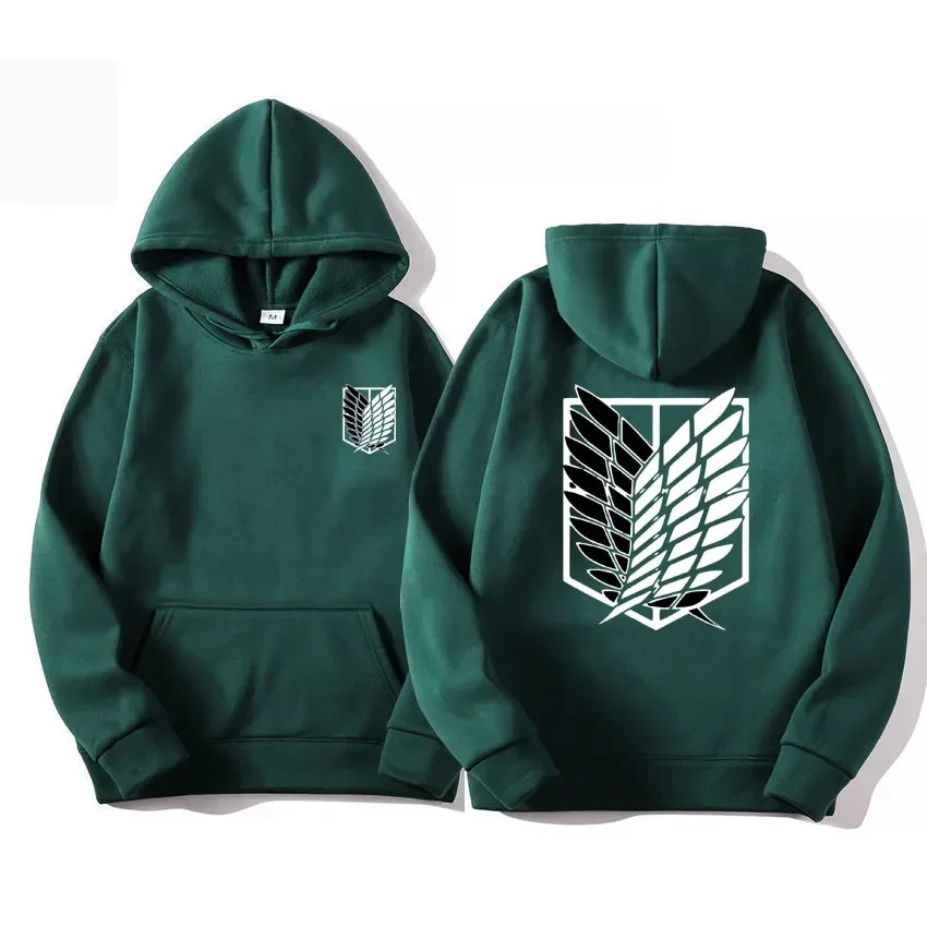 Noxwear-Japan Anime Attack on Titan Men Hoodies Spring Autumn Hip Hop Casual Pullover Top Hoodie Fashion Sweatshirts Jogging Sportswear