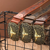 Noxwear - Western Cowboy Belt Cowhead Big Plate Buckle Trend Retro Belt Punk Style Pu Leather Belt