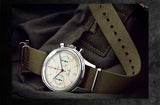 Noxwear - Men's watches 1963 pilot automatic watch 42mm waterproof retro quartz chronograph vintage dress watch