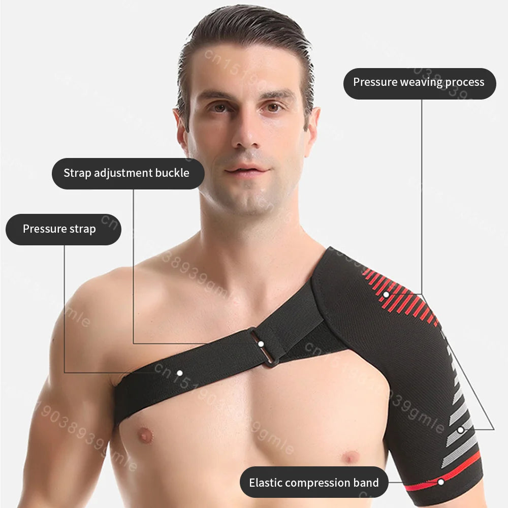 Noxwear - Shoulder Support Brace for Men Women Shoulder Support Orthopedic Sleeve Wrap Rotator Cuff Tendonitis Fits Right & Left Shoulder