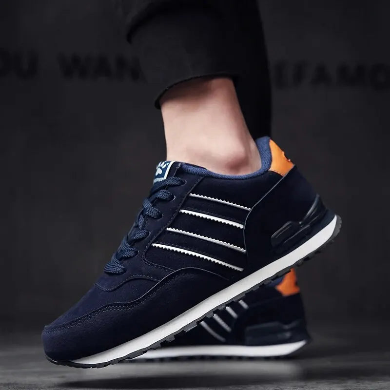 Noxwear - Artificial Leather Men Causal Shoes Male Spring Men Casual Light Shoes Sneakers Lac-up Flats Breathable Outdoors Sapato