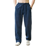 Noxwear - Men's Beach Pants Joggers  Streetwear Cotton Linen Sweatpants Casual Pants Hawaiian Vacation Loose Summer Long
