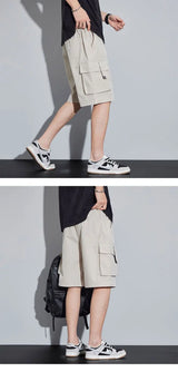 Noxwear - Summer Men's Cargo Shorts Casual Baggy Multi-Pockets Streetwear Shorts Male Fashion Loose Overalls Shorts Male Plus Size