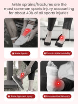 Noxwear - VELPEAU Ankle Splint Brace for Foot Support, Fracture and Sprain, Adjustable Stirrup Ankle Immobilizer, Two Models Can be Choose