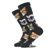 Noxwear - Cotton Happy Funny Socks Men Alien Planet Shark Crazy Design Sokken Unisex Novelty Dinosaur Crew Skateboard Calcetines Hombre