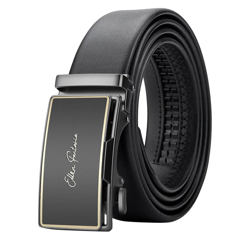 Noxwear - OYIFAN Men Belt Genuine Leather Belt for men Automatic belts Adjustable waistband Business belts 허리띠
