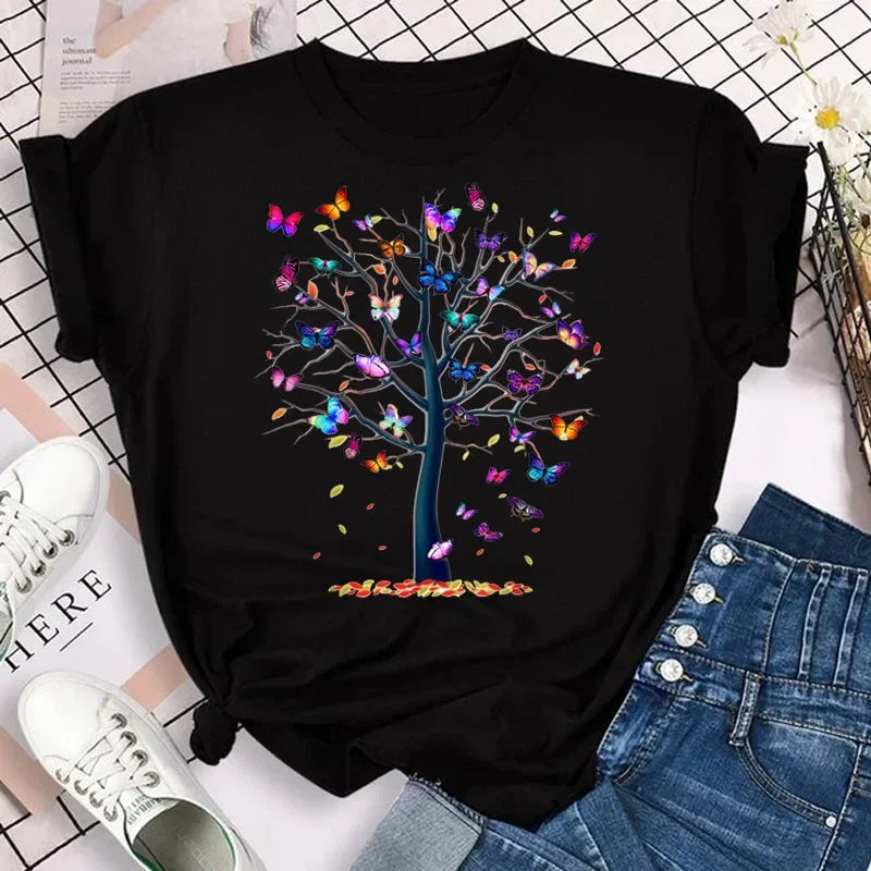 Noxwear - Butterfly Petal Graphic Tee