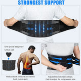 Noxwear - Lower Back Brace with 6 Stays Anti-skid Orthopedic Lumbar Support Breathable Waist Support Belt for Men Women Gym Pain Relief